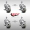 Service Caster 3 Inch SS Gray Polyurethane Wheel Swivel 12mm Threaded Stem Caster Set Brake SCC-SSTS20S314-PPUB-TLB-M1215-4 - alternate 2
